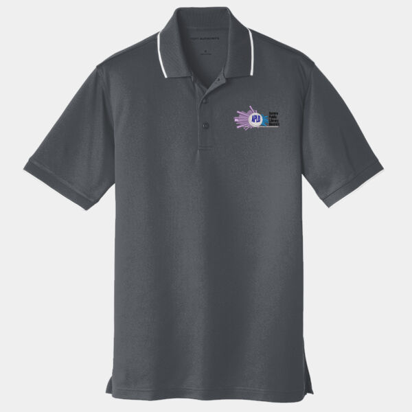 APLD UV Micro Mesh Tripped Polo Thumbnail